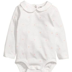 NWT H&M Peter Pan collar onesie 2-3yrs